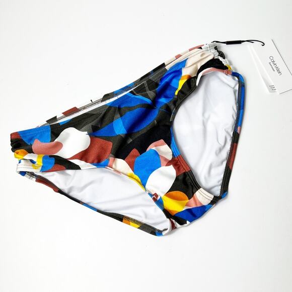Calvin Klein Multicolor UV Protection Size Medium 4 Way Stretch Bikini Bottom - Picture 3 of 4